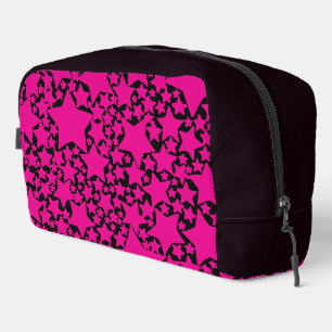 Ebbe und Flut 2 in Magenta und Schwarz Waschbeutel