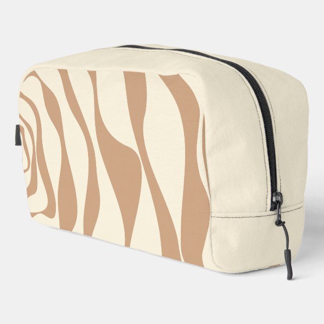 Ebbe und Flut 4 in Beige und Creme Waschbeutel (Rechte Ecke)