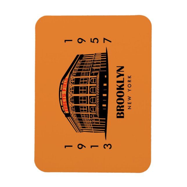 'Ebbets Field' 3x4 Magnet (Vertikal)