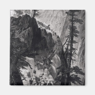 Eben entdeckte Bergwerke in Rocky Mountains Magnet