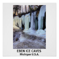 EBEN ICE CAVES Glossy Poster