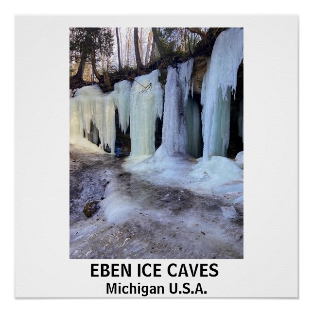 EBEN ICE CAVES Glossy Poster (Vorderseite)