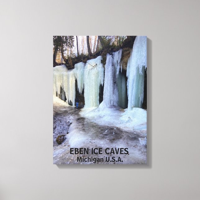 EBEN ICE CAVES MICHIGAN US.A. LEINWANDDRUCK (Vorderseite)