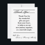 EBENE 4x5 danken Ihnen, moderne Typografie Dankeskarte<br><div class="desc">EBENE diese danken entzückende 4x5 Ihnen zu kardieren ist perfekt für das Danken Ihrer Gäste für die Geschenke, die sie holten oder sogar gerade für ihre Firma an Ihrem Ereignis. Vervollkommnen Sie für eine Babydusche oder ein Geburtstags-Party! Diese sind vollständig kundengerecht und das Gedicht kann entweder durch des Textes aller...</div>