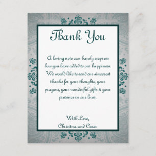 EBENE 4x5 danken Ihnen, Nacht in Indien zu Dankeskarte