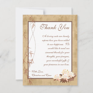 EBENE 4x5 danken Ihnen, orientalische Blumen zu Dankeskarte