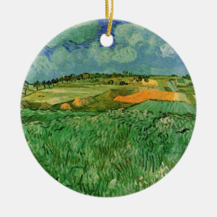 Ebene bei Auvers von Vincent van Gogh Keramikornament