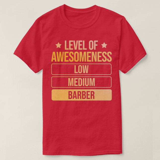 EBENE DES WESOMENESS-BARBER T-Shirt (Design vorne)