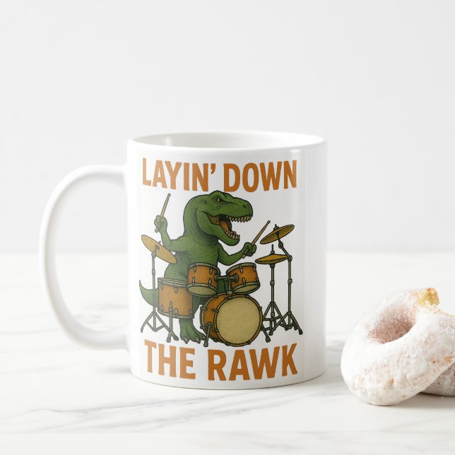 Ebene" nach unten kaffeetasse (Mit Donut)