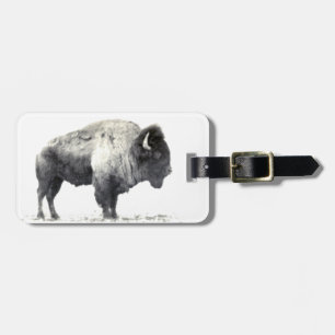 Ebenen-Bison Gepäckanhänger