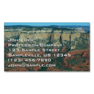 Ebenen der Roten Felsen in Sedona Arizona Magnetische Visitenkarte