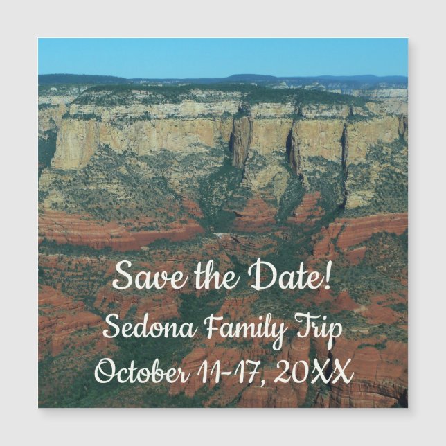 Ebenen der Roten Felsen in Sedona Arizona Magnetkarte (Vorderseite)