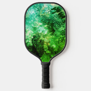Ebenen grüner Kristalle Pickleball Schläger
