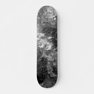 Ebenen von Kristallen grau Skateboard
