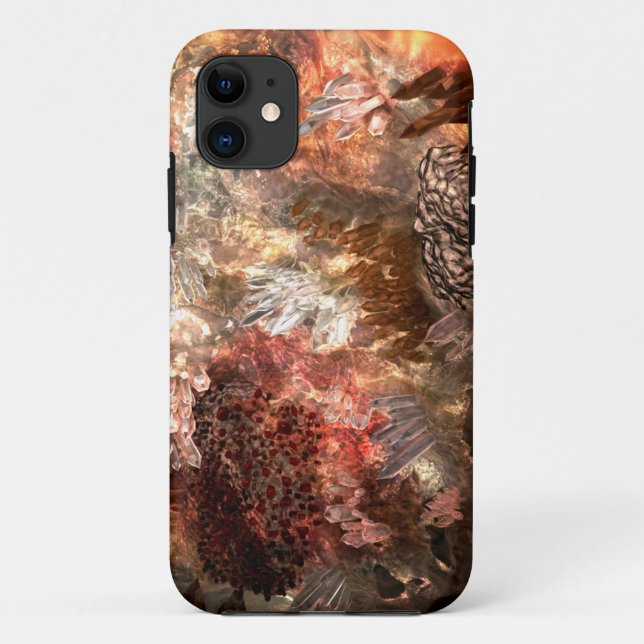 Ebenen von Kristallen mit rustikaler Färbung Case-Mate iPhone Hülle (Rückseite)