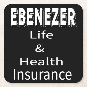 Ebenezer Lebens- und Krankenversicherung Rechteckiger Pappuntersetzer