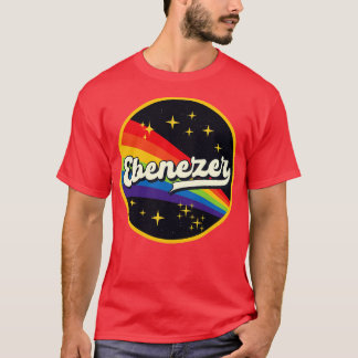 Ebenezer Regenbogen im Vintagen Weltraumstil T-Shirt