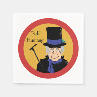 Ebenezer Scrooge Bah! Humbug! Serviette