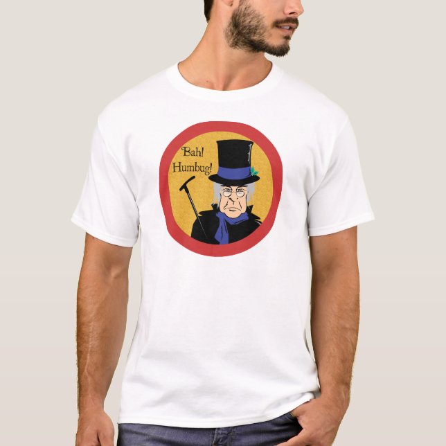 Ebenezer Scrooge Bah! Humbug! T-Shirt (Vorderseite)