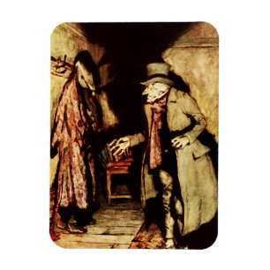 Ebenezer Scrooge Christmas Carol Vintag Magnet
