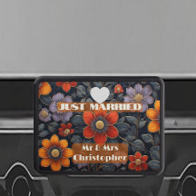 Ebenfalls Getraut Herr und Frau Art Nouveau Floral