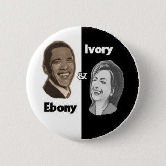 Ebenholz u. Elfenbein/Schwarzes u. Weiß Button