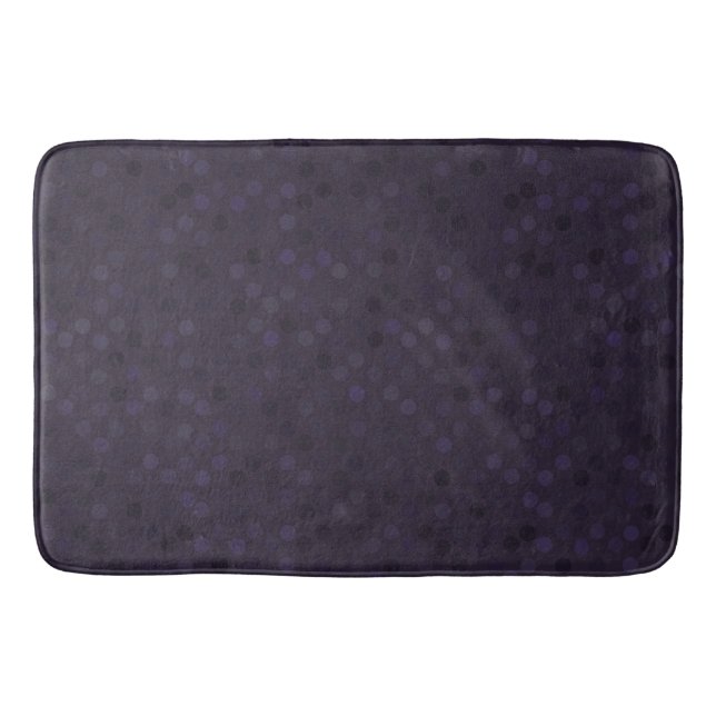 Ebenholz und violette Tupfen Badematte (Vorderseite)