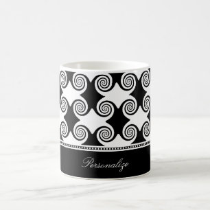 Ebenholz-Wirbels-Kaffee-Tasse Tasse