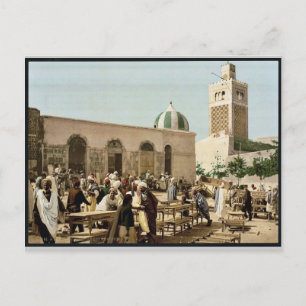 Ebenholzmarkt, Tunis, Tunesien Vintage Photochrom Postkarte
