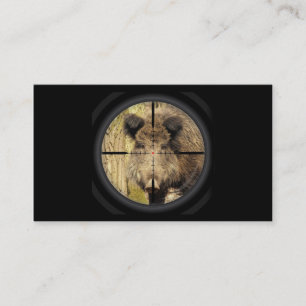 Eber-Schwein-Jäger-Förster-Förster-Waldmann Visitenkarte