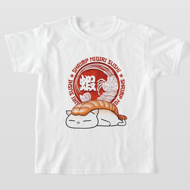 Ebi Shrimp Sushi Cat T-Shirt (Ablage )