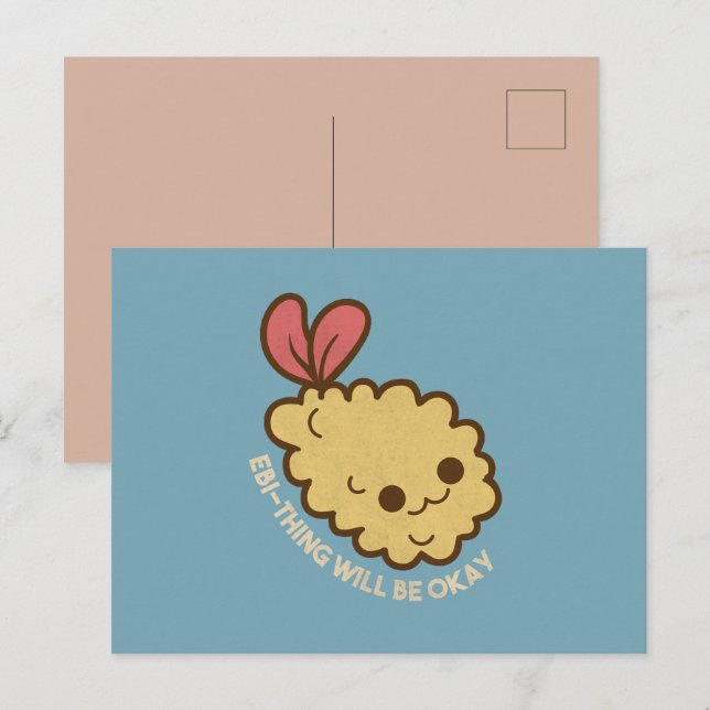 Ebi-thing wird in Ordnung sein Postkarte (Vorne/Hinten)