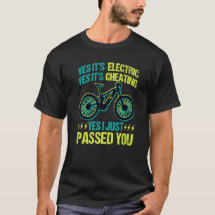 EBike Retro Fahrrad MTB Fahrrad E Bike Ja ich nur T-Shirt