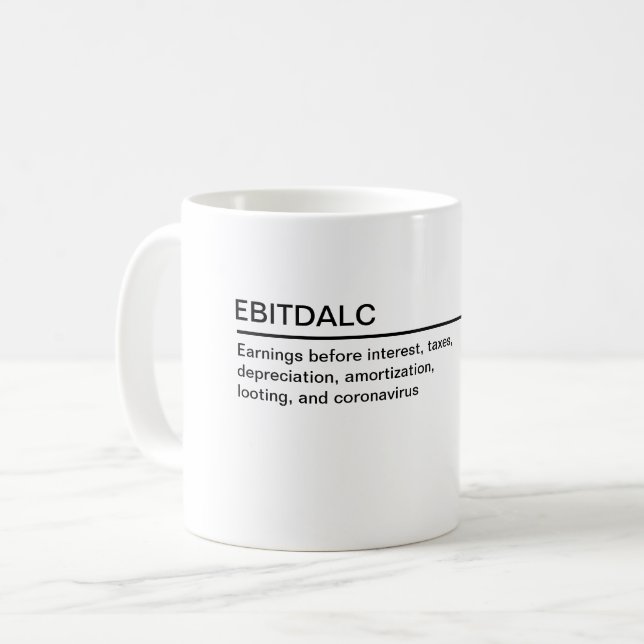 EBITDALISCHE Tasse (Vorderseite Links)