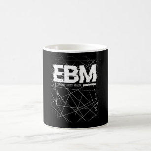 EBM ELEKTRONISCHE KÖRPERMUSIK-DESIGN, DUNKELWELLE KAFFEETASSE