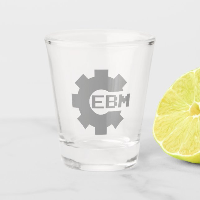 EBM SHOT GLASS SCHNAPSGLAS (Vorderseite)