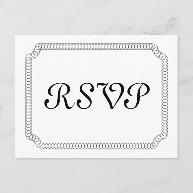 Ebony eingekreiste Ticket UAWG Postkarte (Vorderseite)