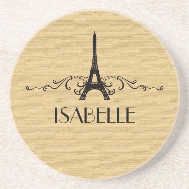 Ebony French Blüh Untersetzer (Vorne)