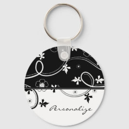 Ebony Leaf Blooms Schlüsselanhänger