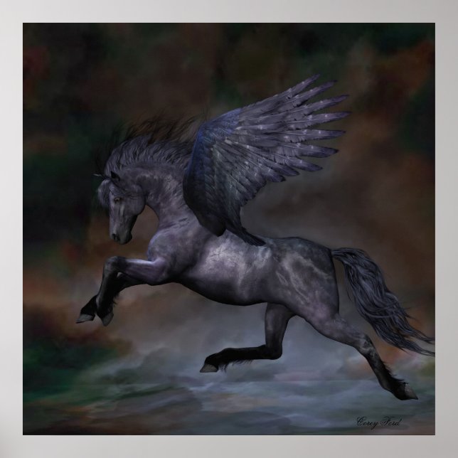 EBONY-LEINWAND POSTER (Vorne)