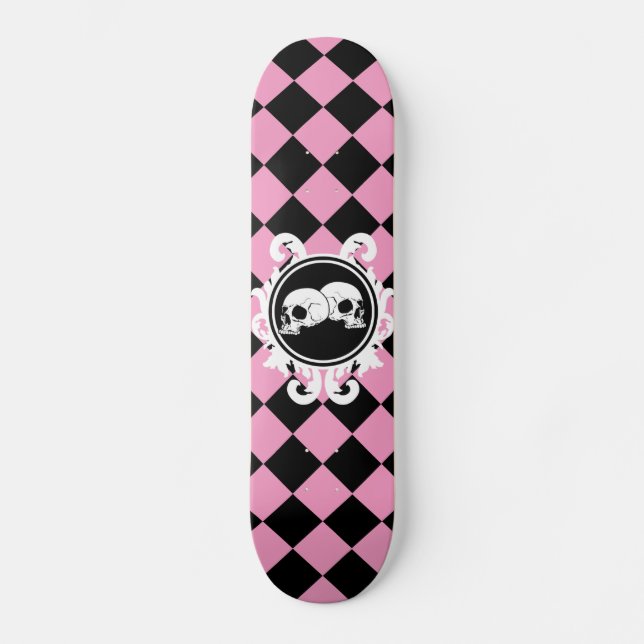 Ebony (rosa)-Skateboarddecke Skateboard (Vorderseite)