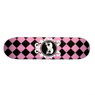 Ebony (rosa)-Skateboarddecke Skateboard