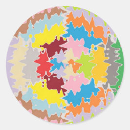 EBR-Regenbogenfarben: Energiebilanz Runder Aufkleber