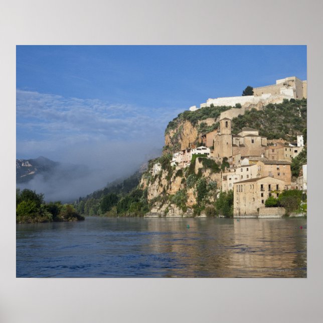 Ebro (Ria Ebre); Templar Burg; früh Poster (Vorne)