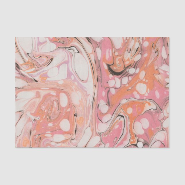 Ebru (Wassermarmor) Seidenpapier (Vorderseite)