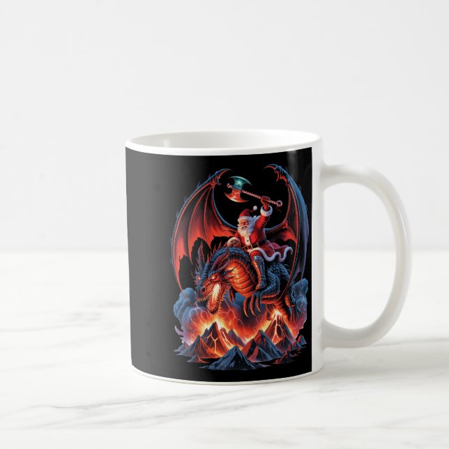 Ec Christmas Fantasy - Mmo Mystic Santa Riding Dra Kaffeetasse (Rechts)