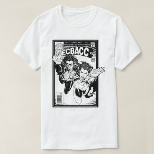 ECBACC Shirt - Comic-Abdeckung - die Größen der