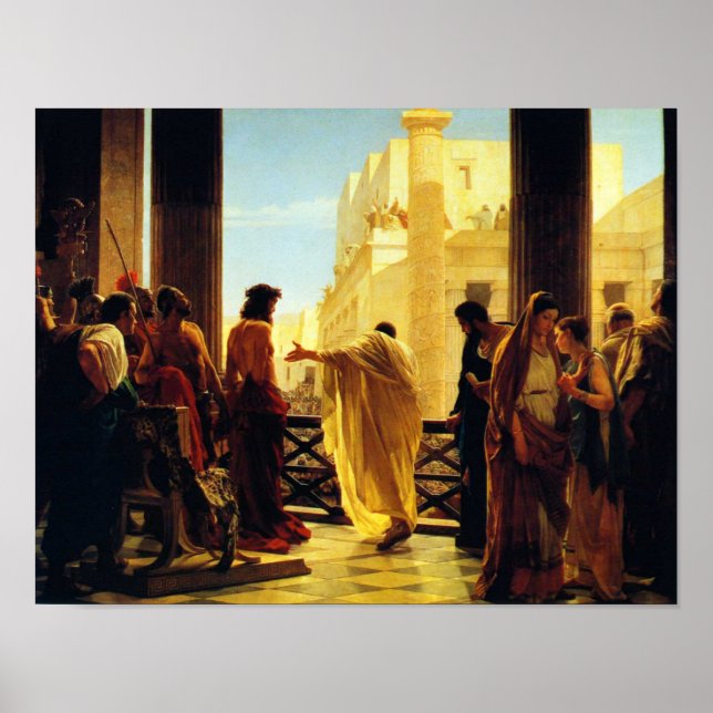 Ecce Homo - Antonio Ciseri Poster (Vorne)