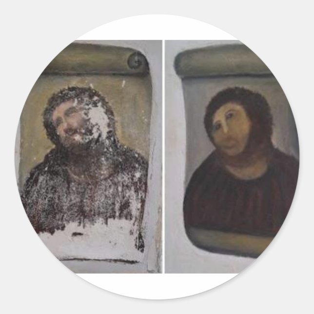 Ecce Homo Collection Geschenke Runder Aufkleber (Vorderseite)