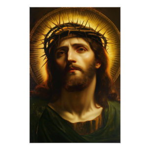 Ecce Homo Jesus Christus mit Dornenkrone Poster